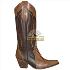 Bota texas canela de avestruz sv8956